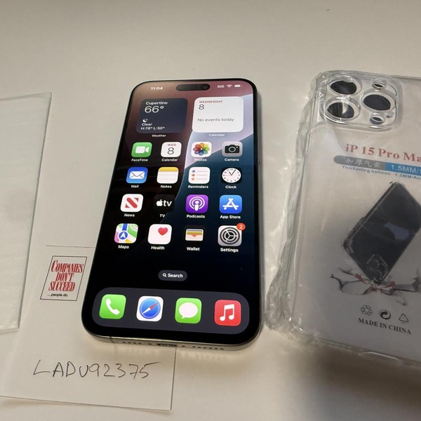 Apple iPhone 15 Pro Max - Unlocked, 256 GB, Natural, A2849