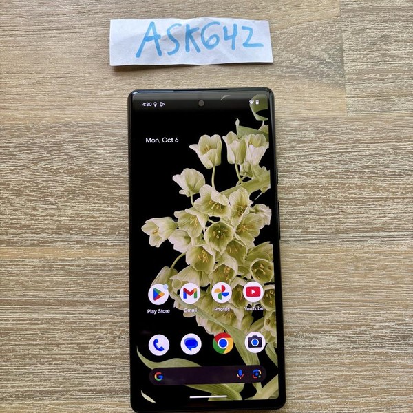 Google Pixel 6 - T-Mobile, 128 GB, Seafoam, 8 GB, GB7N6