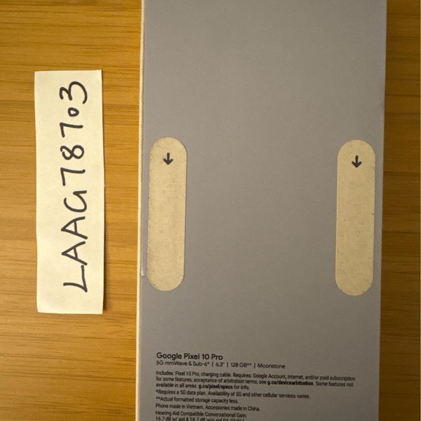 Google Pixel 10 Pro - Unlocked, 128 GB, Moonstone, G4QUR