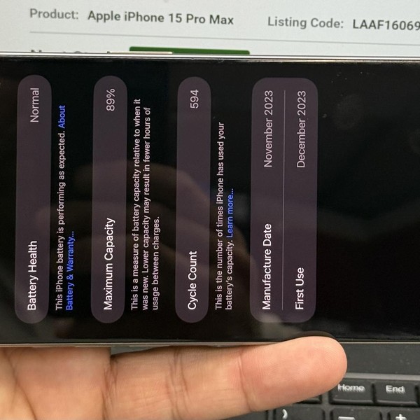 Apple iPhone 15 Pro Max - T-Mobile, 256 GB, Natural, A2849