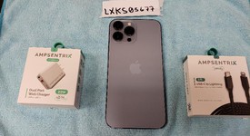 Good
													Apple iPhone 13 Pro Max - Unlocked, Sierra Blue, 128 GB, A2484, photo 5 of 6