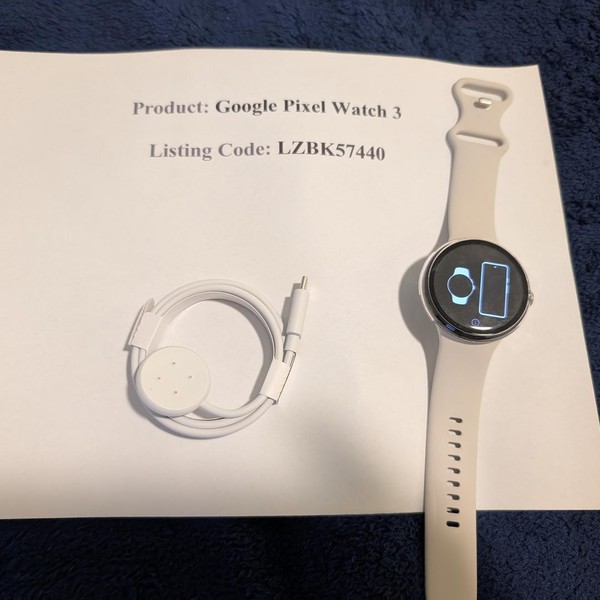 Google Pixel Watch 3 - Unlocked, Silver, 45mm, LTE