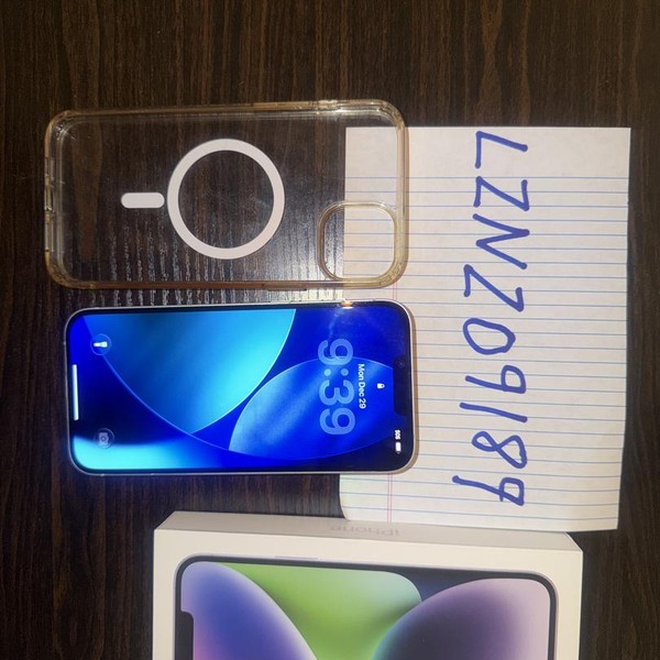 Apple iPhone 14 Plus - Unlocked, 128 GB, Purple, A2632