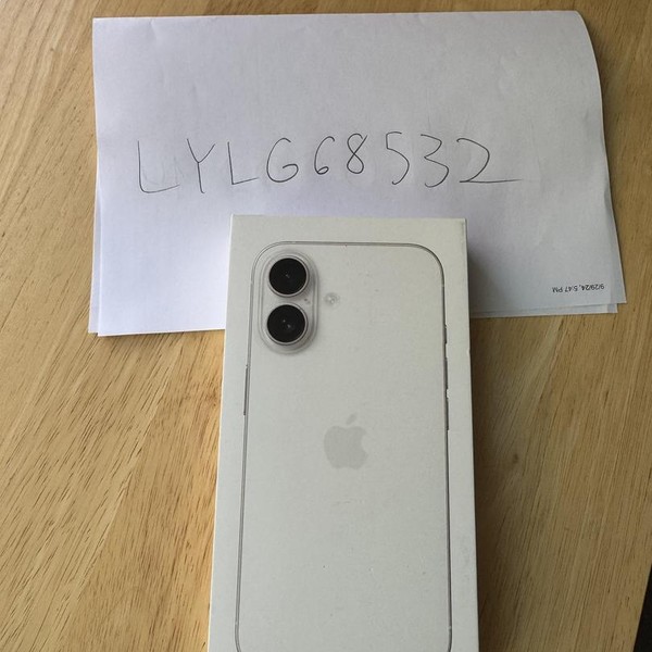 Apple iPhone 16 - T-Mobile, 128 GB, White, A3081