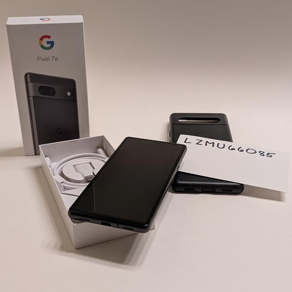 Google Pixel 7a - Unlocked, 128 GB, Charcoal, 8 GB, GWKK3