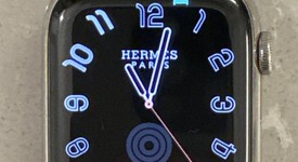 Good
													Apple Watch Series 7 45mm - Unlocked, Silver, A2477 - Cellular, Hermes, photo 2 of 8