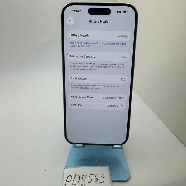 Apple iPhone 15 Pro - Unlocked, 128 GB, White, A2848
