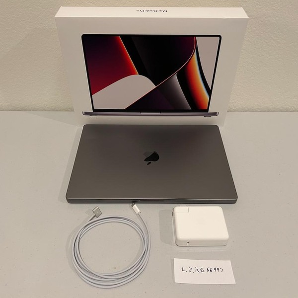 MacBook Pro 2021 - 16 inch - 512 GB, Gray, 16 GB, Apple M1 Pro 10-core