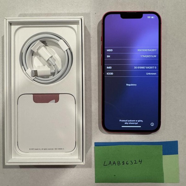 Apple iPhone 13 - Unlocked, 128 GB, Red, A2482