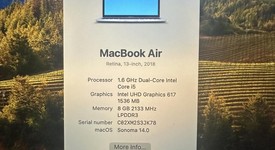 Mint
													MacBook Air 2018 - 13" - I5, Silver, 256 GB, 8 GB, photo 5 of 9