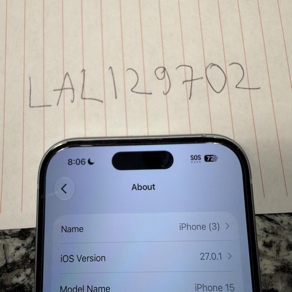 Apple iPhone 15 - Unlocked Non-US, 256 GB, Blue, A3090