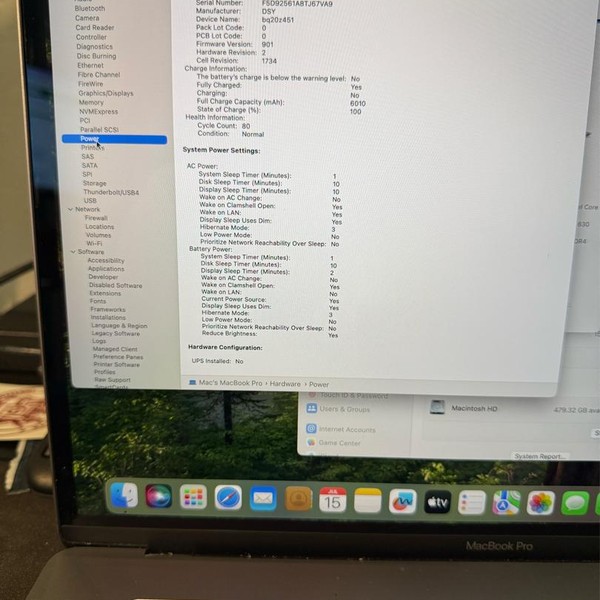 MacBook Pro 2019 - 15 inch - 512 GB, Gray, 16 GB, Intel Core i9