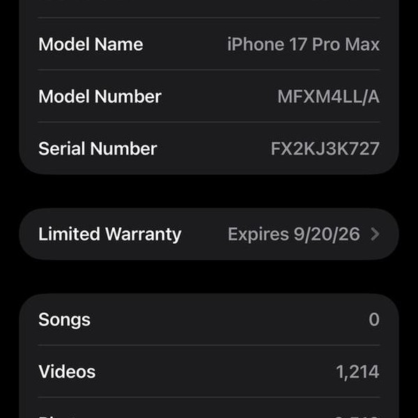 Apple iPhone 17 Pro Max - Unlocked, 512 GB, Deep Blue, A3257