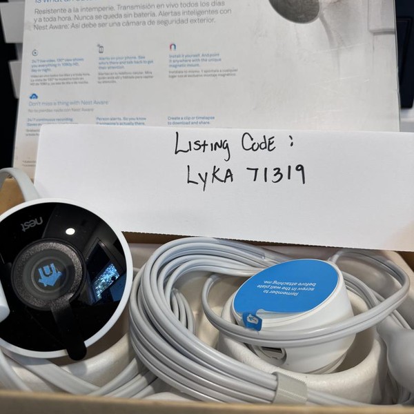 Google Nest Cam (Outdoor or Indoor) - White, Single