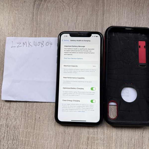 Apple iPhone Xr - Unlocked, 128 GB, Black, A1984