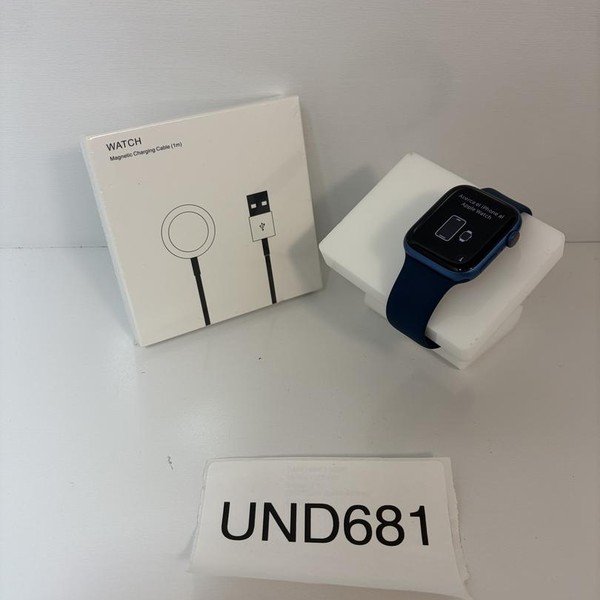 Apple Watch Series 7 45mm - Unlocked, Blue, A2477 - Cellular, Aluminum