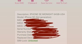 New
													Apple iPhone SE 3rd Gen 2022 - Unlocked, Midnight, 64 GB, A2595, photo 3 of 5