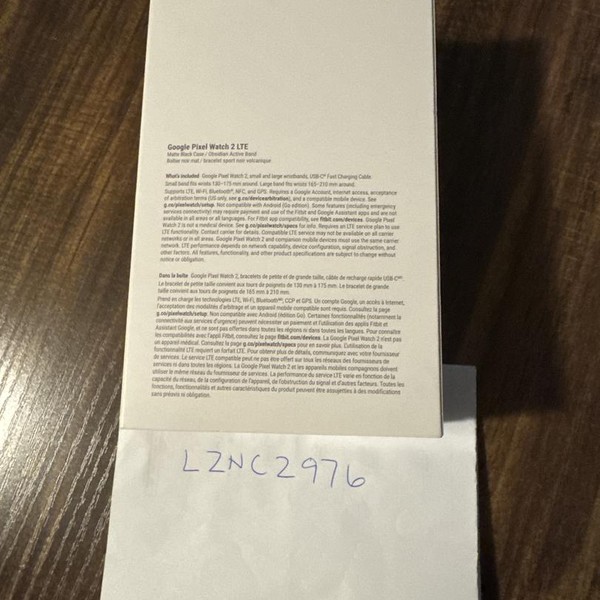 Google Pixel Watch 2 - Unlocked, Black, LTE