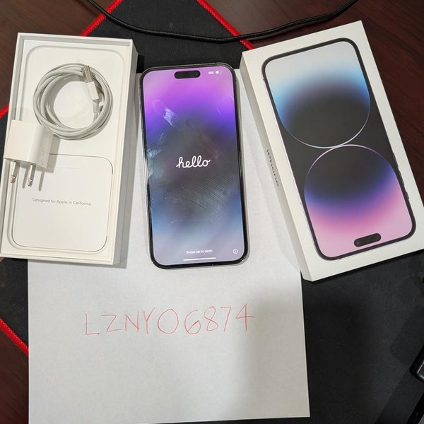 Apple iPhone 14 Pro Max - Unlocked, 256 GB, Purple, A2651