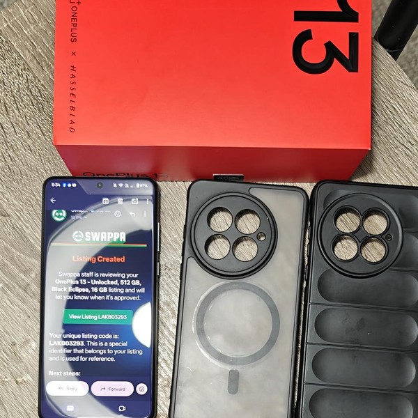 OnePlus 13 - Unlocked, 512 GB, Black Eclipse, 16 GB