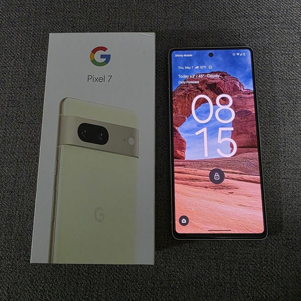 Google Pixel 7 - Unlocked, 128 GB, Lemongrass, 8 GB, GVU6C, Sub-6 5G
