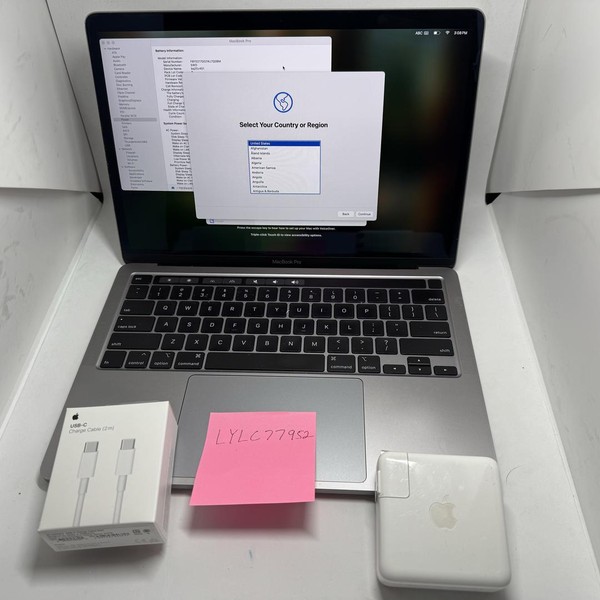 MacBook Pro 2020 - 13 inch - 512 GB, Silver, 16 GB, Intel Core i5