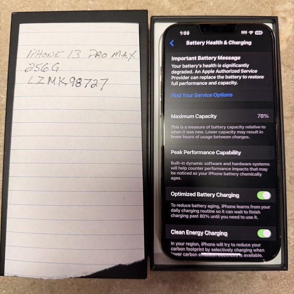 Apple iPhone 13 Pro Max - AT&T, 256 GB, Gold, A2484