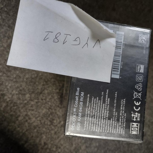 Xiaomi Poco X3 NFC - Unlocked Non-US, 64 GB, Blue, 6 GB