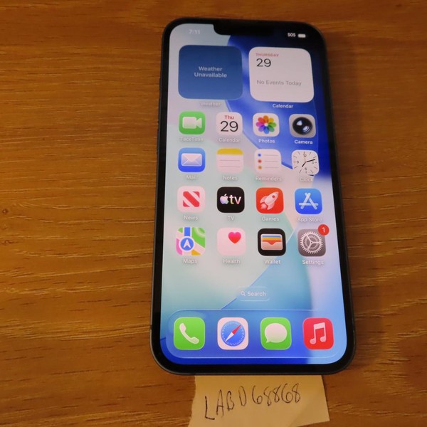 Apple iPhone 13 - Unlocked, 128 GB, Blue, A2482