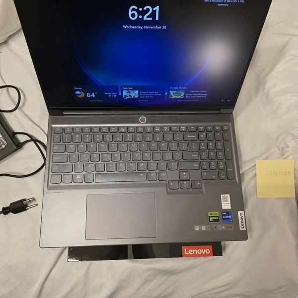 Lenovo Legion Slim 7i 16 inch - 1 TB, Gray, 16 GB, Intel Core i9, WQXGA