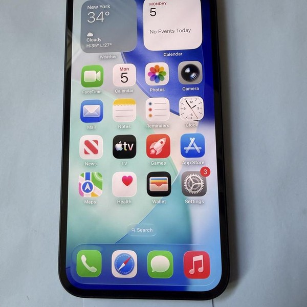 Apple iPhone 16e - Metro by T-Mobile, 128 GB, Black, A3212