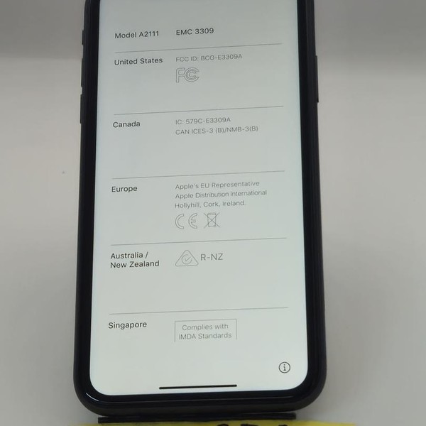 Apple iPhone 11 - Unlocked, 64 GB, Black, A2111