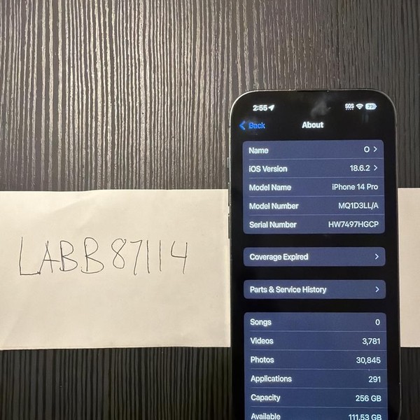 Apple iPhone 14 Pro - Unlocked, Purple, 256 GB, A2650