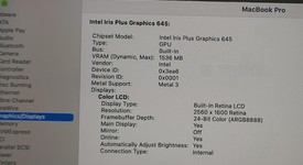 Good
													MacBook Pro 2020 - 13" - I5, Gray, 256 GB, 8 GB, photo 5 of 9