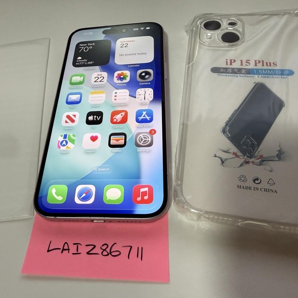 Apple iPhone 15 Plus - Unlocked, 128 GB, Pink, A2847