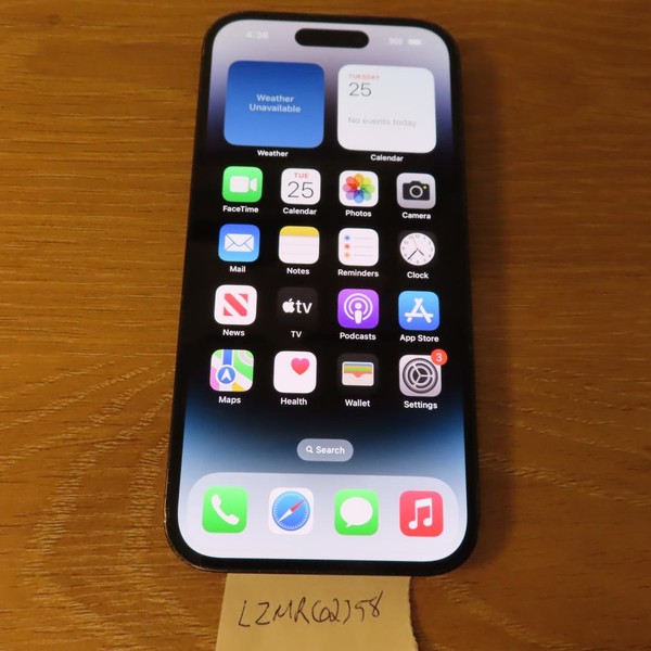 Apple iPhone 14 Pro - Unlocked, 128 GB, Black, A2650