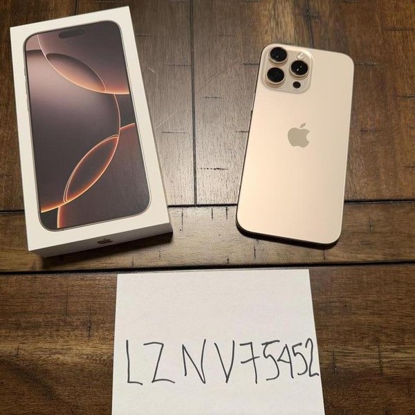 Apple iPhone 16 Pro Max - Unlocked, 256 GB, Desert, A3084