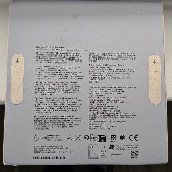 Google Pixel 10 Pro Fold - Unlocked, 256 GB, Moonstone, GU0NP