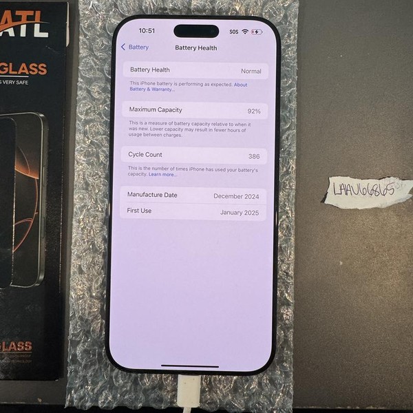 Apple iPhone 16 Pro Max - Unlocked, Black, 256 GB, A3084