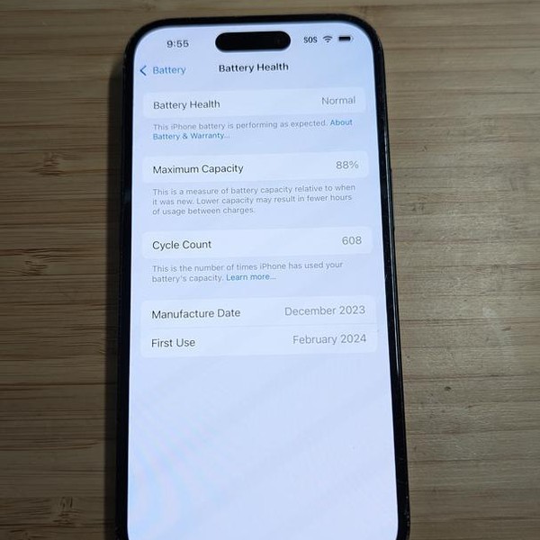 Apple iPhone 15 - Unlocked, 128 GB, Black, A2846