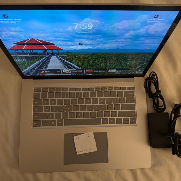 Microsoft Surface Laptop 3 - 512 GB, Platinum, 8 GB, Intel Core i5, 15 inch