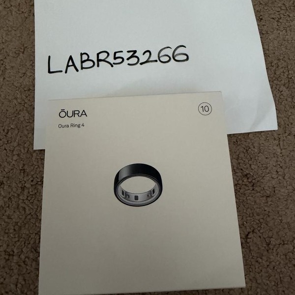 Oura Ring Gen 4 - Black, Size 10