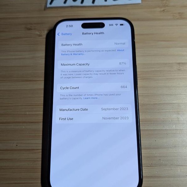 Apple iPhone 15 - Unlocked, 128 GB, Black, A2846