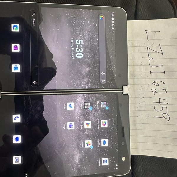 Microsoft Surface Duo - Unlocked, White, 256 GB, 6 GB