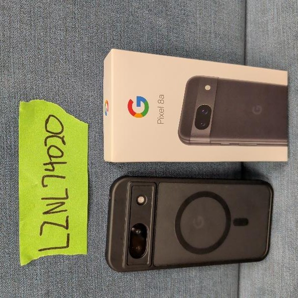 Google Pixel 8a - Unlocked, 128 GB, Obsidian, 8 GB, GKV4X, Sub-6 5G