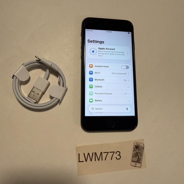 Apple iPhone SE 3rd Gen 2022 - Unlocked, 64 GB, Midnight, A2595