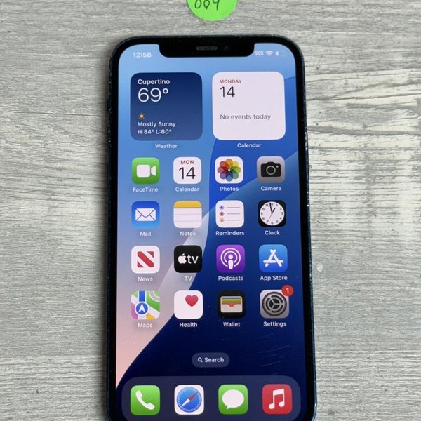 Apple iPhone 12 - Unlocked, 64 GB, Blue, A2172