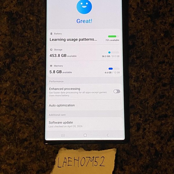 Samsung Galaxy Note 20 Ultra 5G - T-Mobile, 512 GB, Mystic Black, 12 GB, SM-N986U