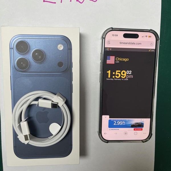 Apple iPhone 17 Pro - Unlocked, 256 GB, Deep Blue, A3256