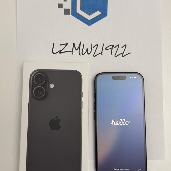 Apple iPhone 16 - Unlocked, 128 GB, Black, A3081